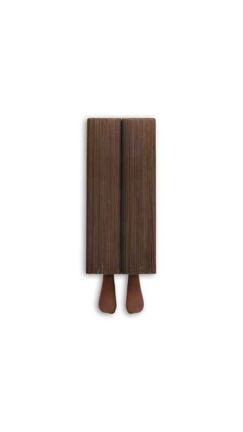 ALA&Iuml;A HIGH FRINGED SOCKS CHOCOLATE