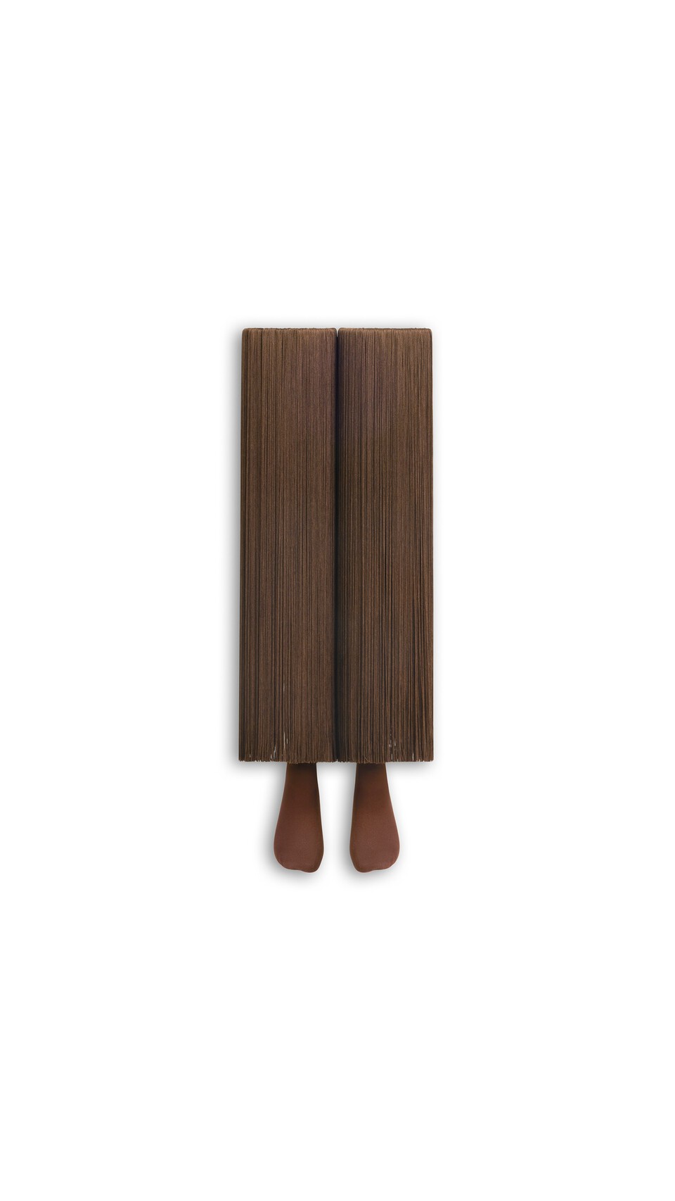 ALA&Iuml;A HIGH FRINGED SOCKS CHOCOLATE