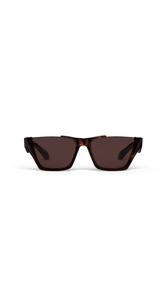 HAVANA/BROWN - ALA&Iuml;A RECTANGULAR SUNGLASSES