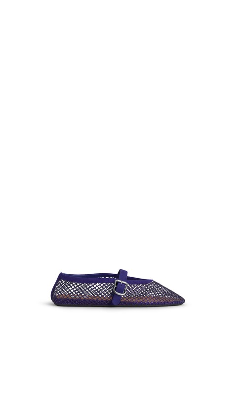 ALA&Iuml;A BALLET FLATS IN STRASS FISHNET 