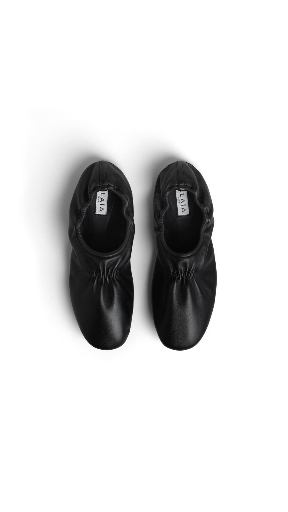 ALA&Iuml;A SUPPLE SLIPPERS IN LEATHER BLACK - View 4