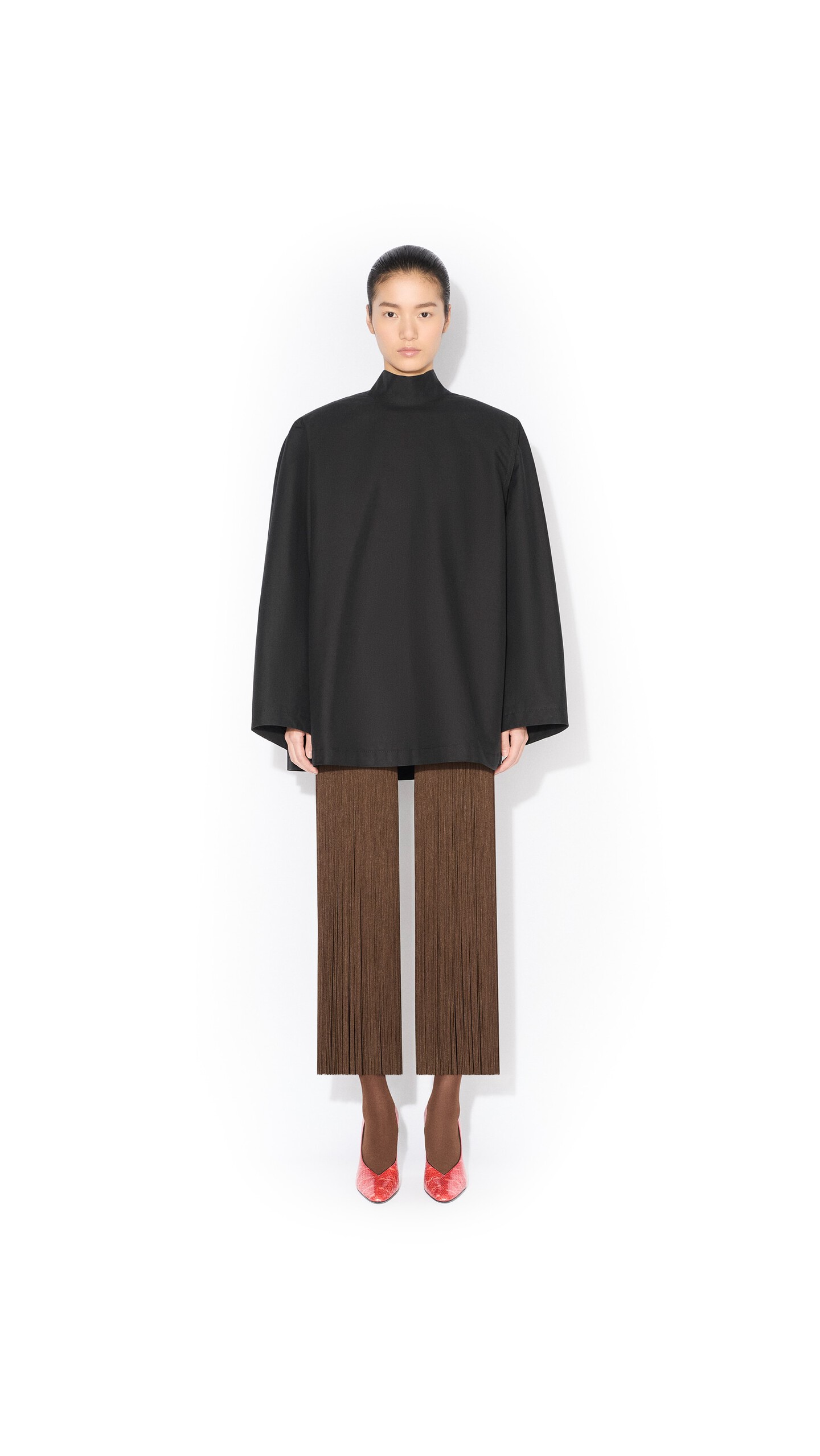 ALA&Iuml;A POPLIN REVERSE JACKET BLACK - View 2