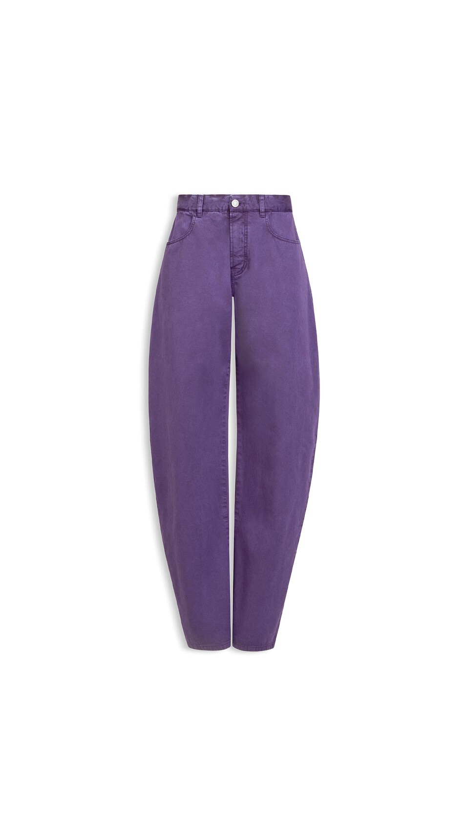 ALA&Iuml;A ROUND DENIM PANTS VIOLET
