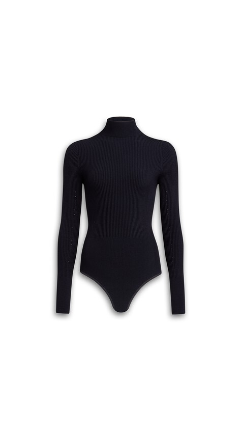 RIBBED KNIT BODYSUIT