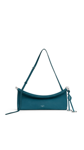 GREEN GREY - ALA&Iuml;A LE CLICK EAST WEST MEDIUM BAG IN NUBUCK