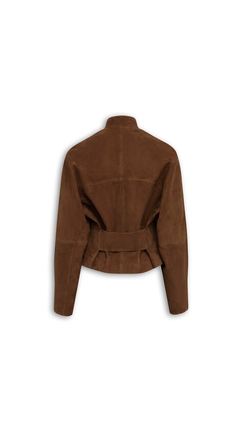 ROUND SUEDE JACKET
