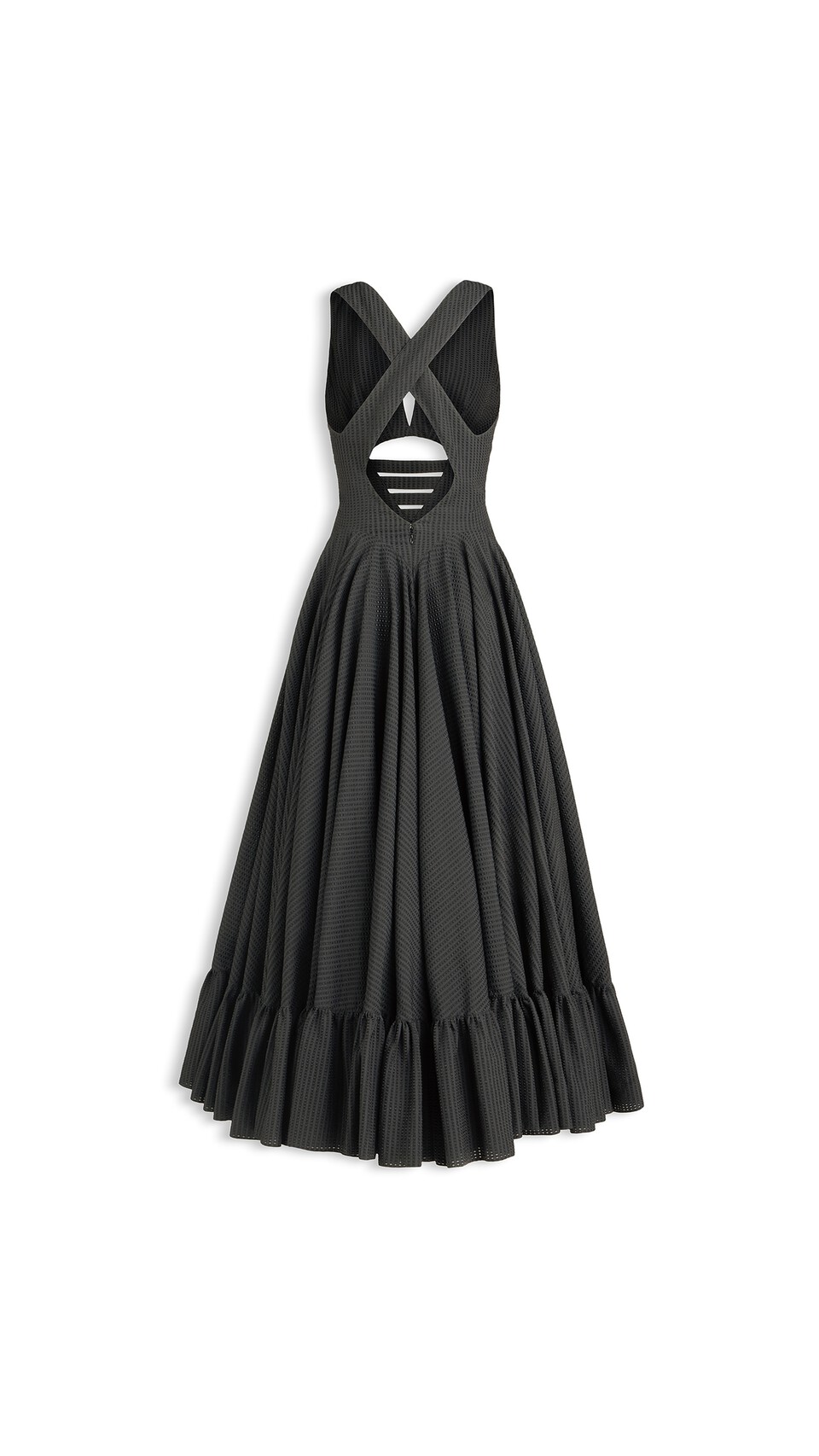 ALA&Iuml;A DEESSE COTTON DRESS BLACK - View 5
