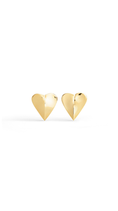 YELLOW GOLD METALS - ALA&Iuml;A LE C&OElig;UR TORN EARRINGS