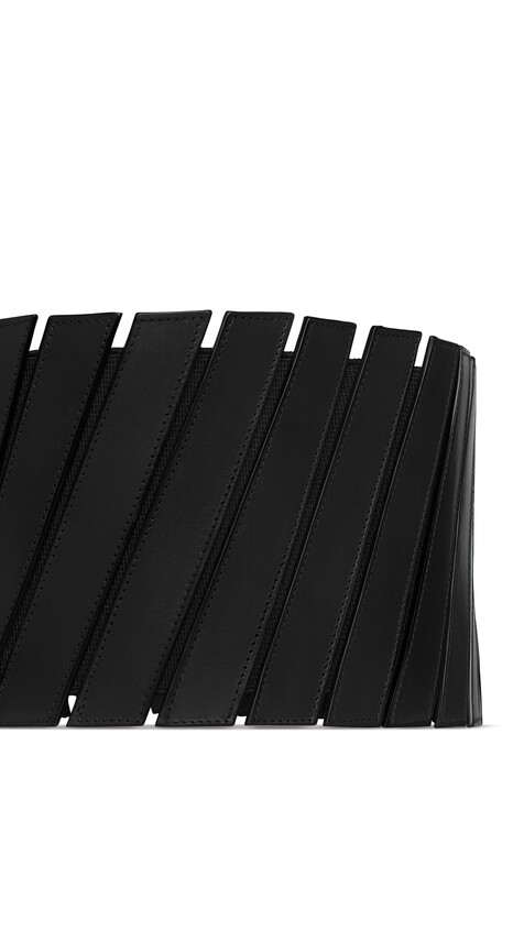 ALA&Iuml;A ELASTICATED BUSTIER BELT BLACK - View 2