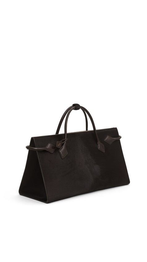 LE TECKEL TOTE BAG IN HAIRCALF LEATHER