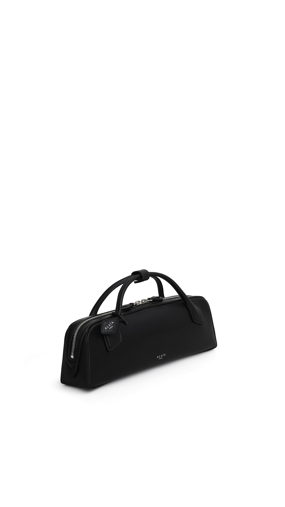 ALA&Iuml;A LE TECKEL CLUTCH IN GOATSKIN BLACK - View 2