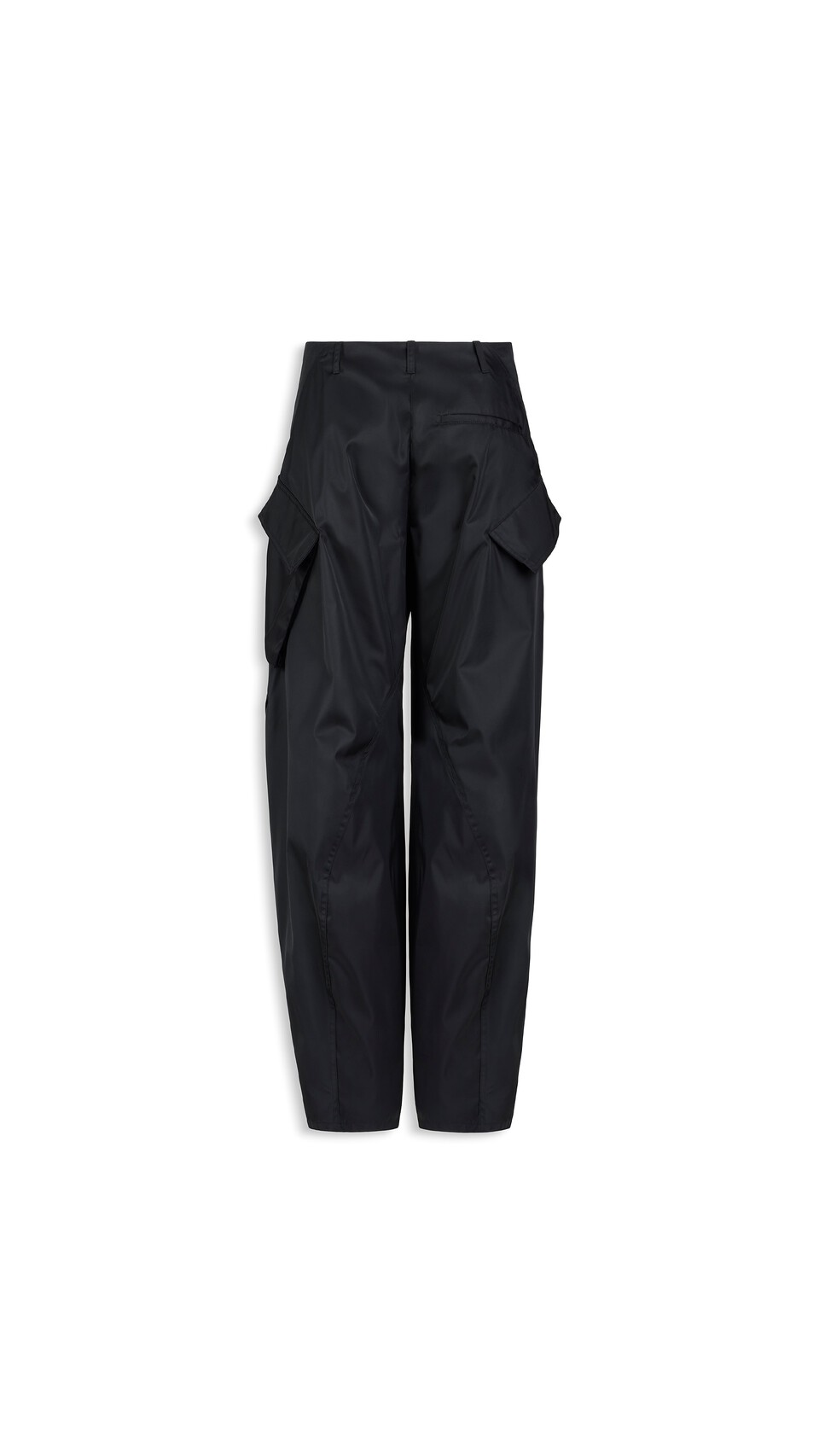 ALA&Iuml;A TAFFETA CARGO PANTS BLACK - View 5