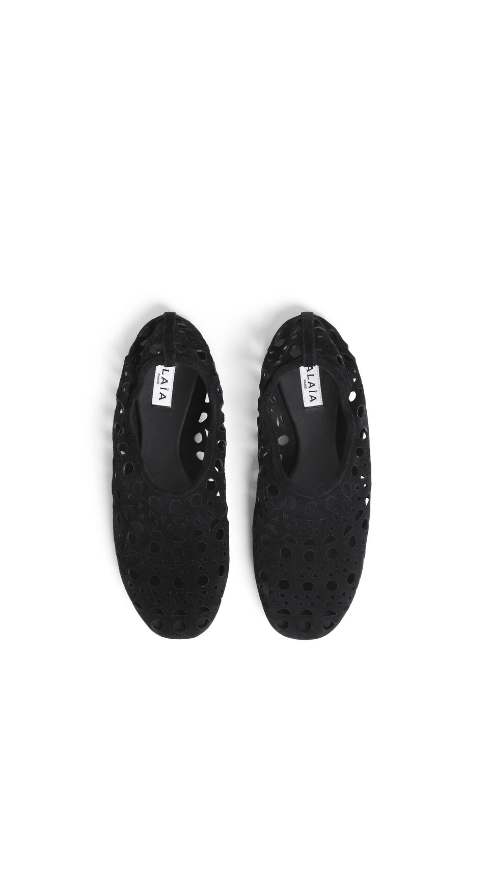 ALA&Iuml;A SLIPPERS VIENNE IN VELVET CALFSKIN BLACK - View 4