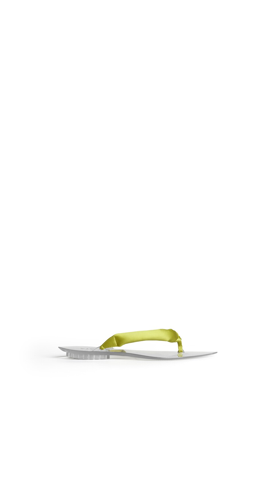 ALA&Iuml;A INVISIBLE THONG IN SATIN LIME