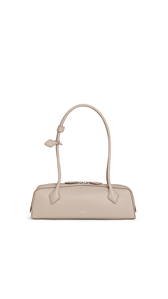 GREY - ALA&Iuml;A LE TECKEL MEDIUM BAG IN GOATSKIN
