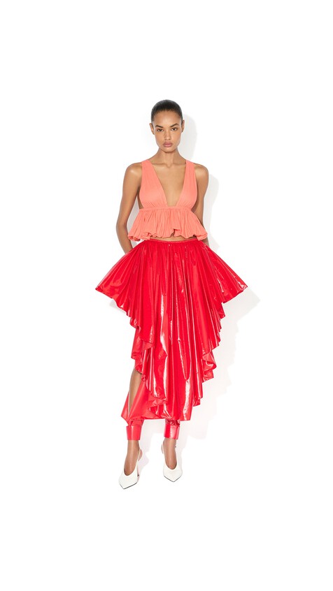 ALA&Iuml;A NYLON PETTICOAT ROCK - View 2