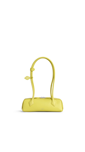 LEMON YELLOW - ALA&Iuml;A LE TECKEL SMALL BAG IN LEATHER