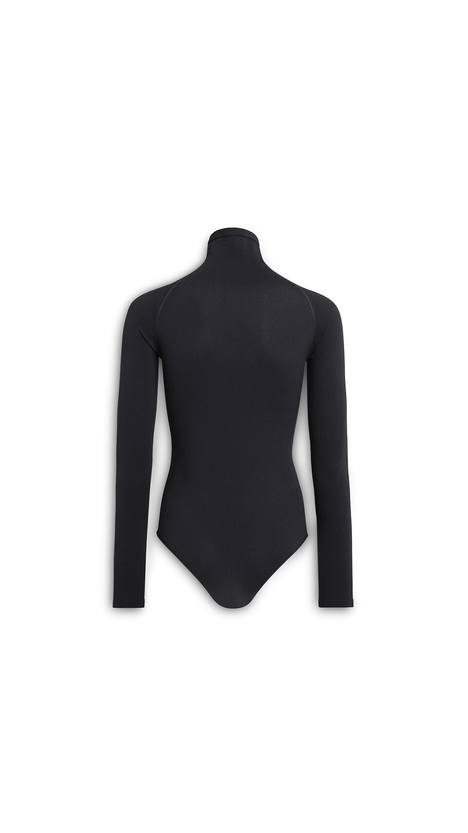ALA&Iuml;A HIGH NECK SECOND-SKIN KNIT BODYSUIT BLACK - View 2