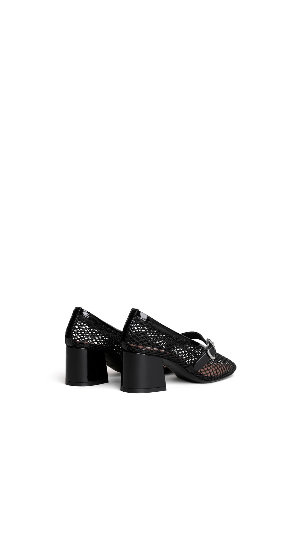 ALA&Iuml;A MARY JANES 55 IN FISHNET  BLACK - View 3