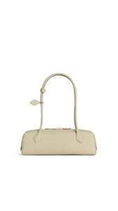 ALMOND GREEN - ALA&Iuml;A LE TECKEL MEDIUM BAG IN NUBUCK