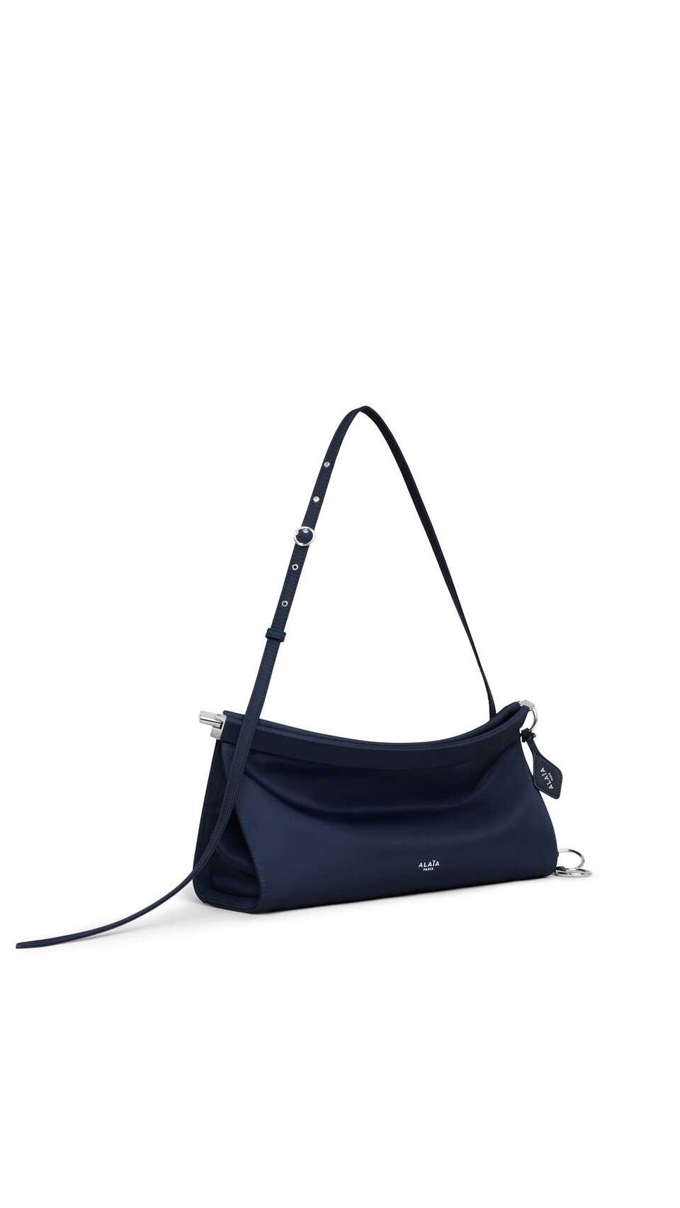 ALA&Iuml;A LE CLICK EAST WEST MEDIUM BAG IN NYLON MIDNIGHT - View 2