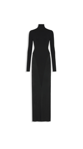 BLACK - ALA&Iuml;A JERSEY BODYCON DRESS