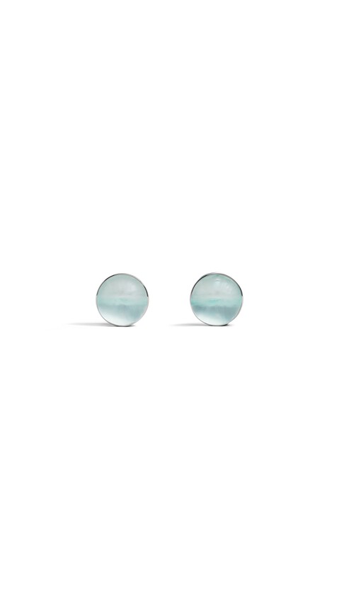 ALA&Iuml;A SPHERE EARRINGS PALE GREEN