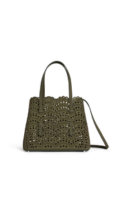 KAKI - ALA&Iuml;A MINA 25 BAG IN VIENNE WAVE NUBUCK