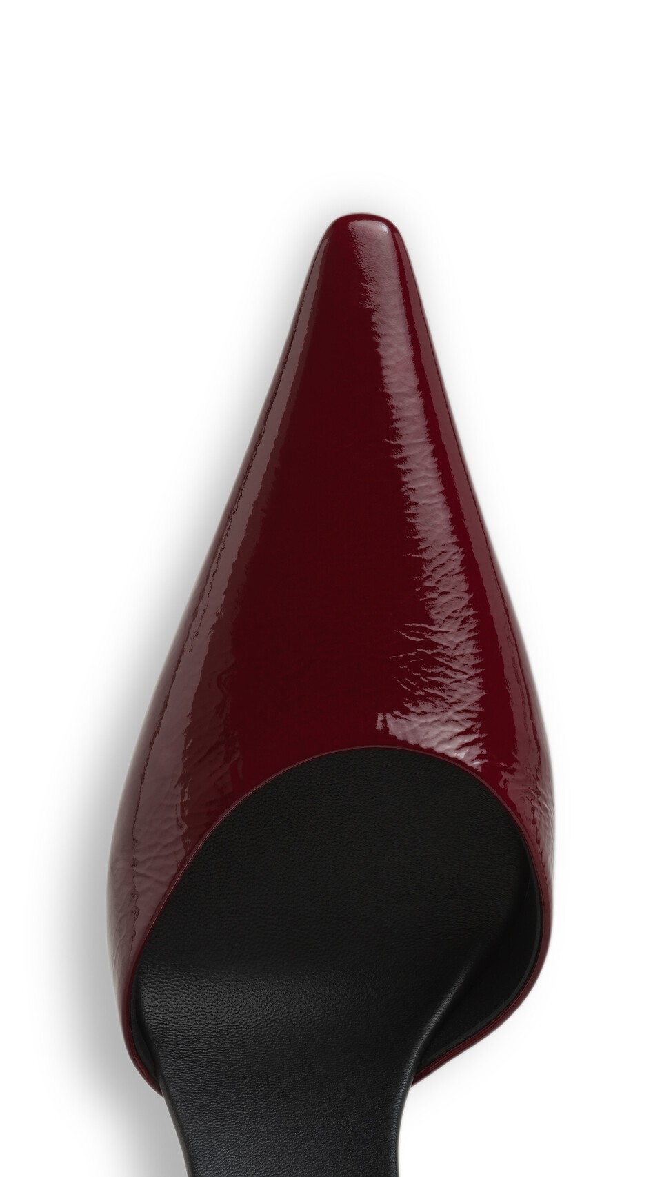 ALA&Iuml;A DROP PUMPS IN LEATHER RUBY - View 4