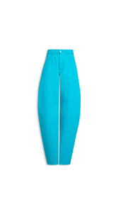 TURQUOISE - ALA&Iuml;A ROUND DENIM PANTS