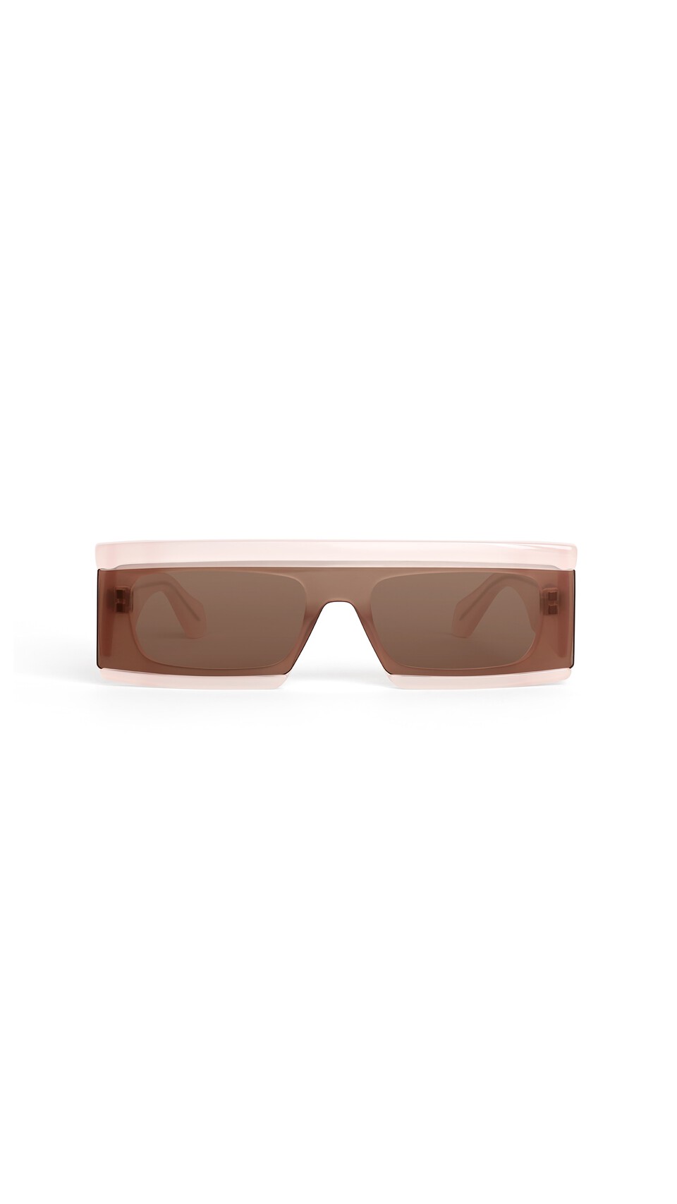 ALA&Iuml;A RECTANGULAR MASK SUNGLASSES ROSE
