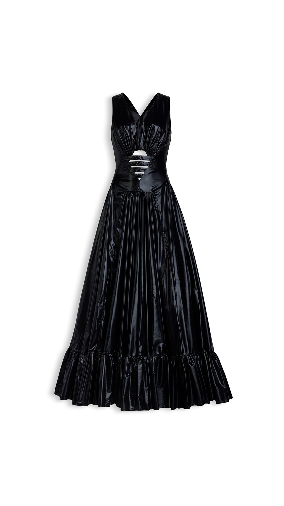 ALA&Iuml;A DEESSE NYLON DRESS BLACK