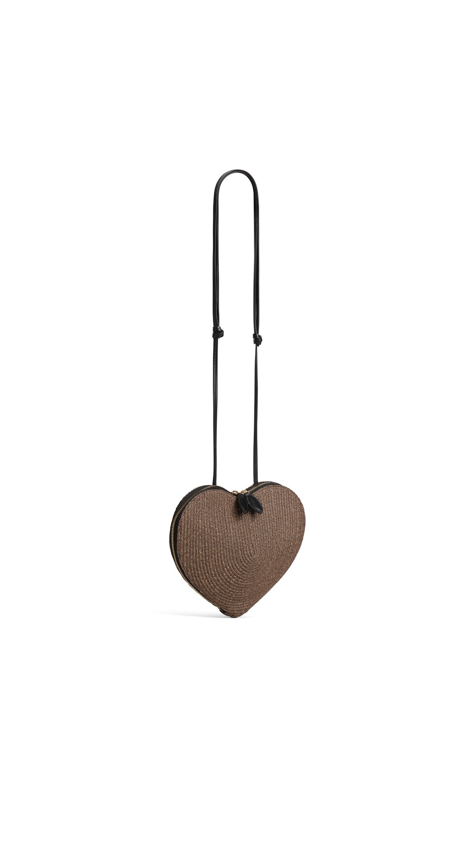 ALA&Iuml;A LE C&OElig;UR BAG IN PAPER STRAW BROWN - View 2
