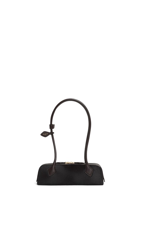 ALA&Iuml;A LE TECKEL SMALL BAG IN HAIRCALF CHOCOLATE