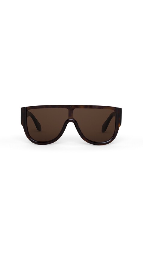 ALA&Iuml;A MASK SUNGLASSES DARK HAVANA