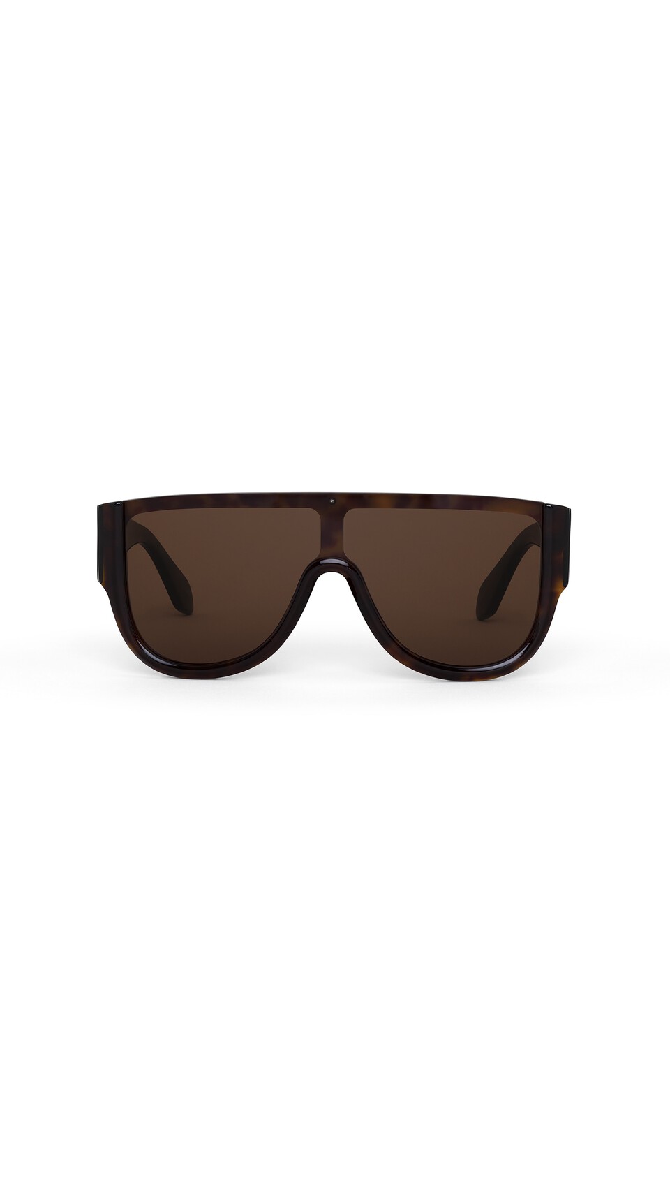 ALA&Iuml;A MASK SUNGLASSES DARK HAVANA