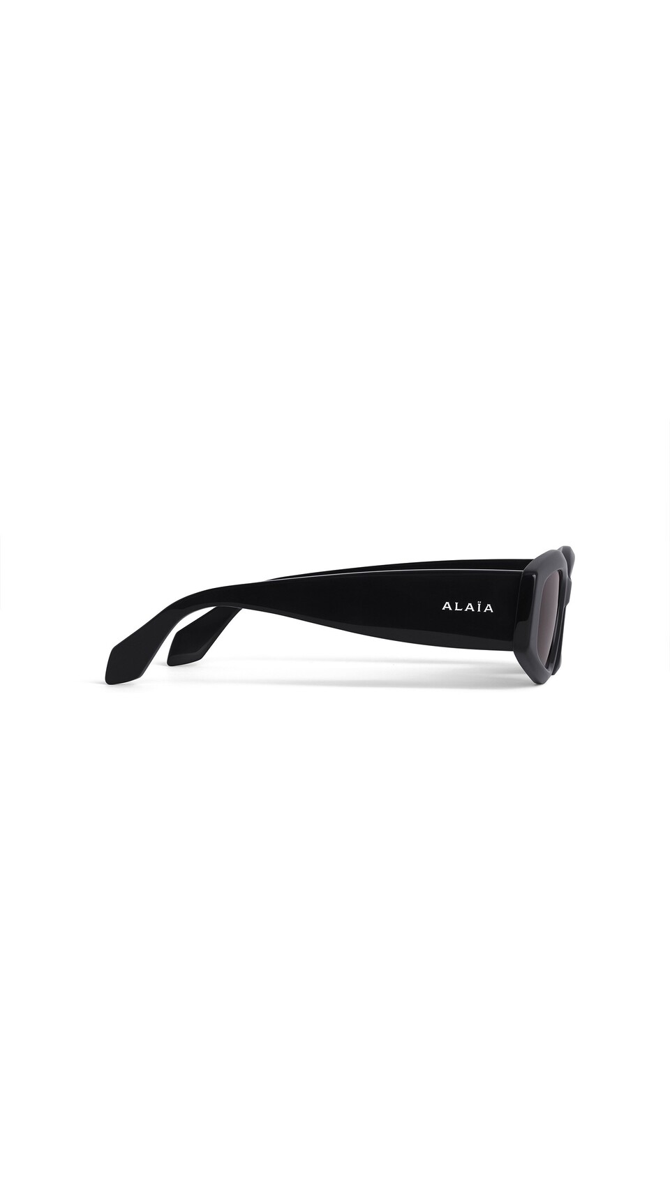 ALA&Iuml;A OVAL SUNGLASSES BLACK - View 2