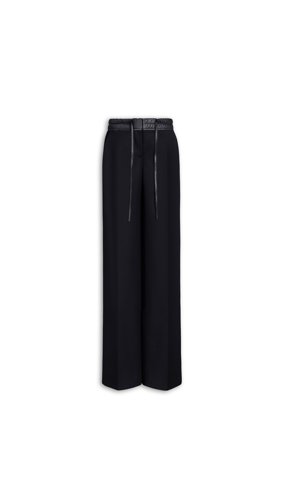 ALA&Iuml;A TAILORED VIRGIN WOOL PANTS BLACK
