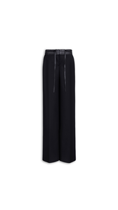 BLACK - ALA&Iuml;A TAILORED VIRGIN WOOL PANTS