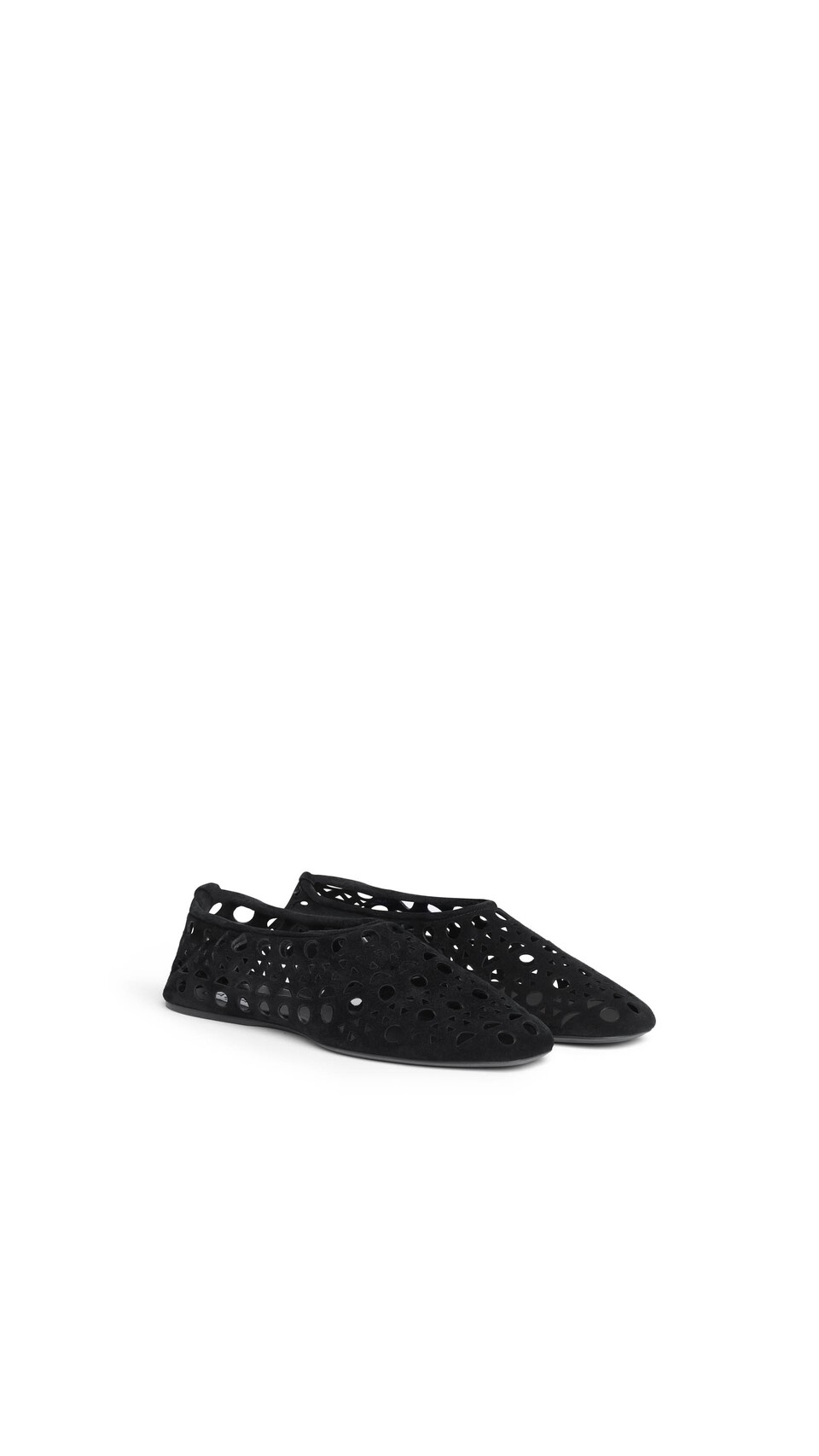 ALA&Iuml;A SLIPPERS VIENNE IN VELVET CALFSKIN BLACK - View 2