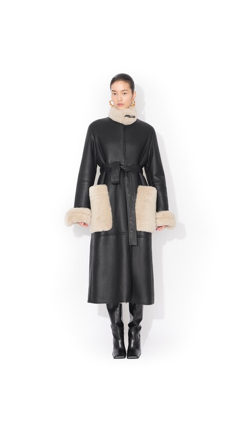 SHEARLING TRENCH