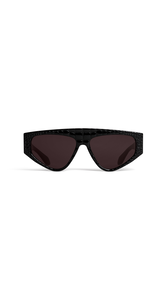 BLACK - ALA&Iuml;A AVIATOR MASK SUNGLASSES