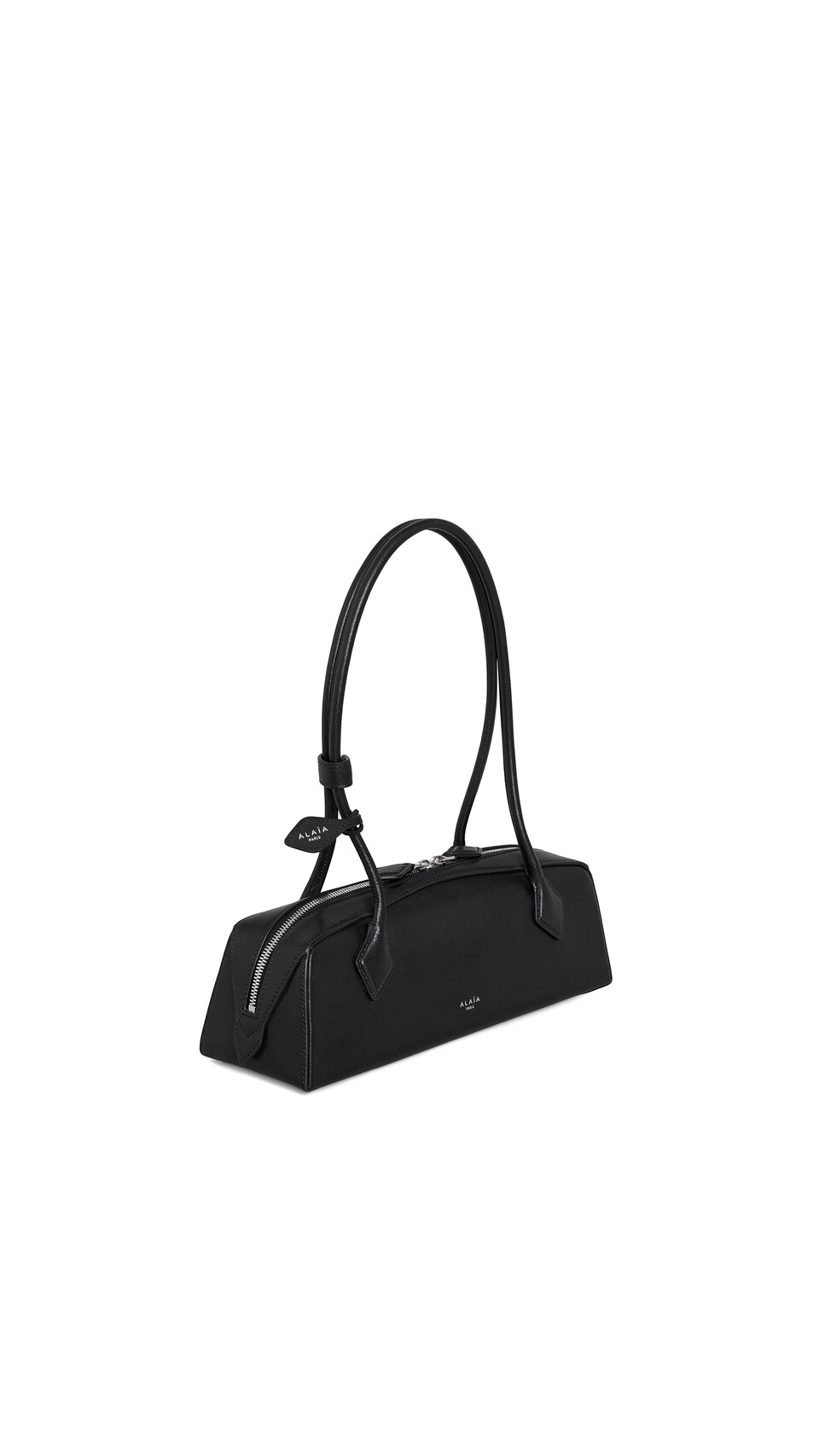 ALA&Iuml;A LE TECKEL MEDIUM BAG IN GOATSKIN BLACK - View 2