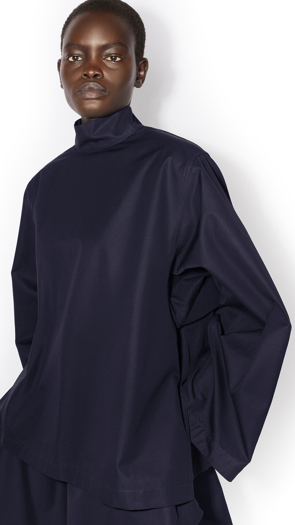 ALA&Iuml;A COTTON POINTED PANTS MIDNIGHT - View 4
