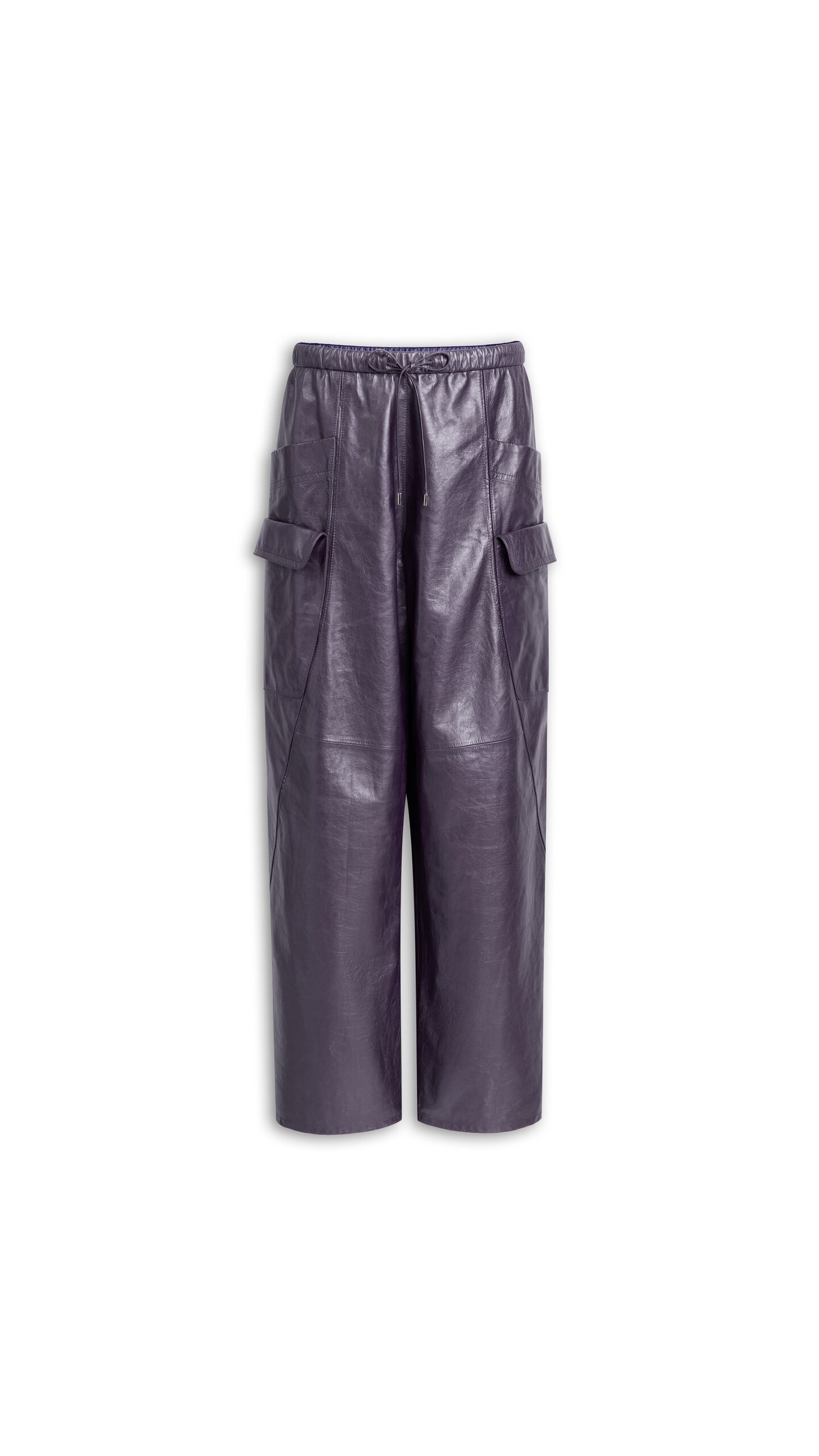CARGO LEATHER PANTS