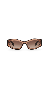 TRANSPARENT BROWN - ALA&Iuml;A CAT EYES SUNGLASSES