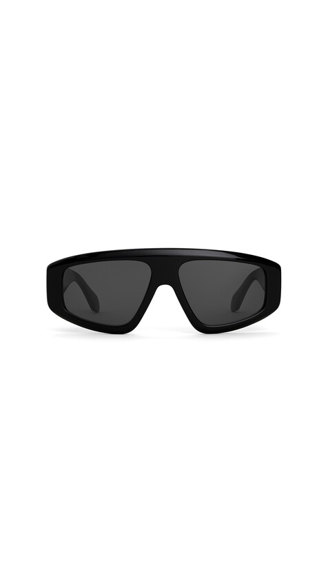 ALA&Iuml;A AVIATOR MASK SUNGLASSES BLACK