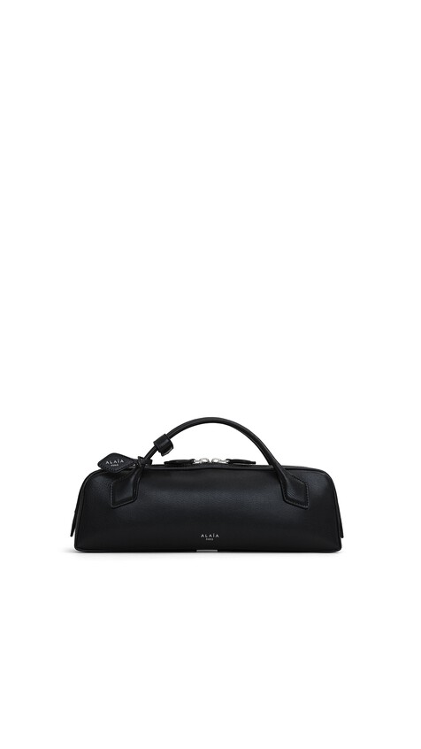 ALA&Iuml;A LE TECKEL CLUTCH IN GOATSKIN BLACK