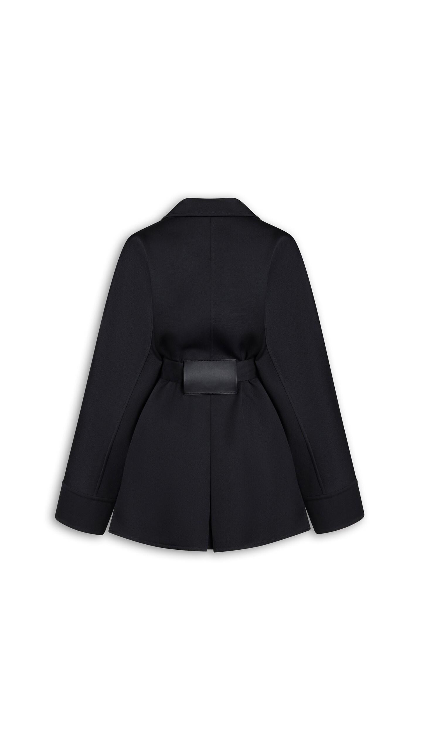 ALA&Iuml;A WRAP TAILORED WOOL JACKET BLACK - View 5