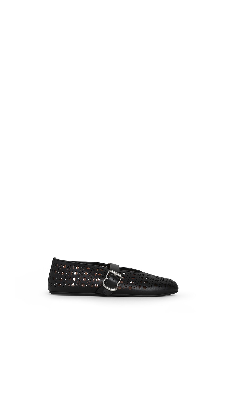 ALA&Iuml;A BALLET FLATS IN VIENNE LAMBSKIN BLACK